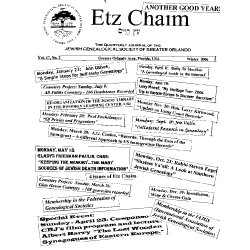 Jewish Genealogical Society of Greater Orlando Etz Chaim Vol 17 number 2