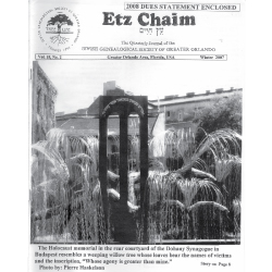 Jewish Genealogical Society of Greater Orlando Etz Chaim Vol 18 number 2